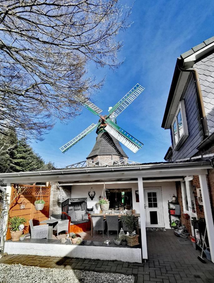 Ferienwohnung An Der Barlter Muehle Im Ersten Og Naehe Nordsee Bagian luar foto