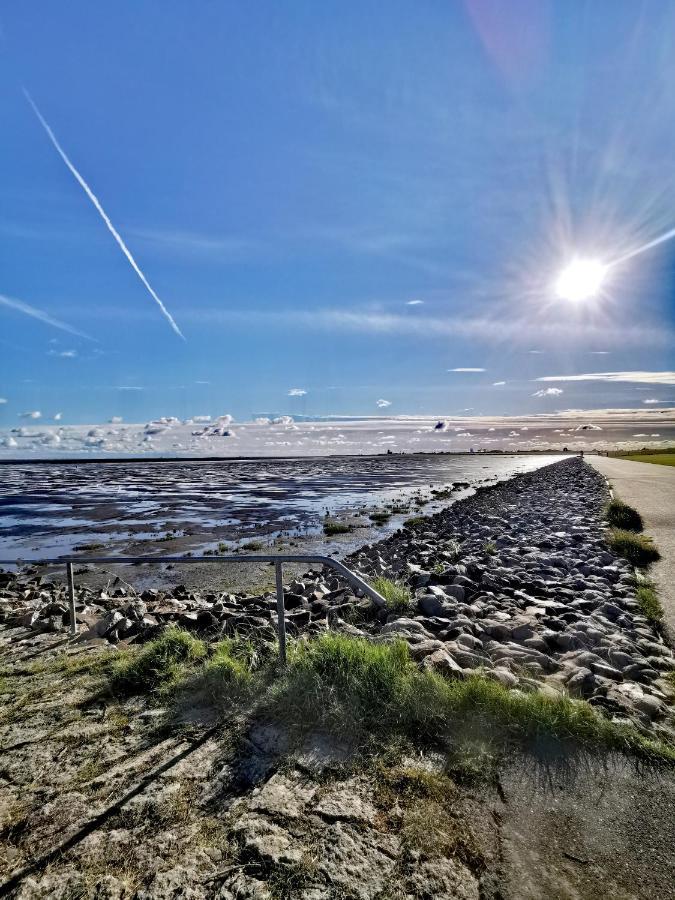 Ferienwohnung An Der Barlter Muehle Im Ersten Og Naehe Nordsee Bagian luar foto